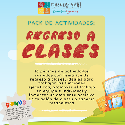 Regreso a Clases: Pack de Actividades