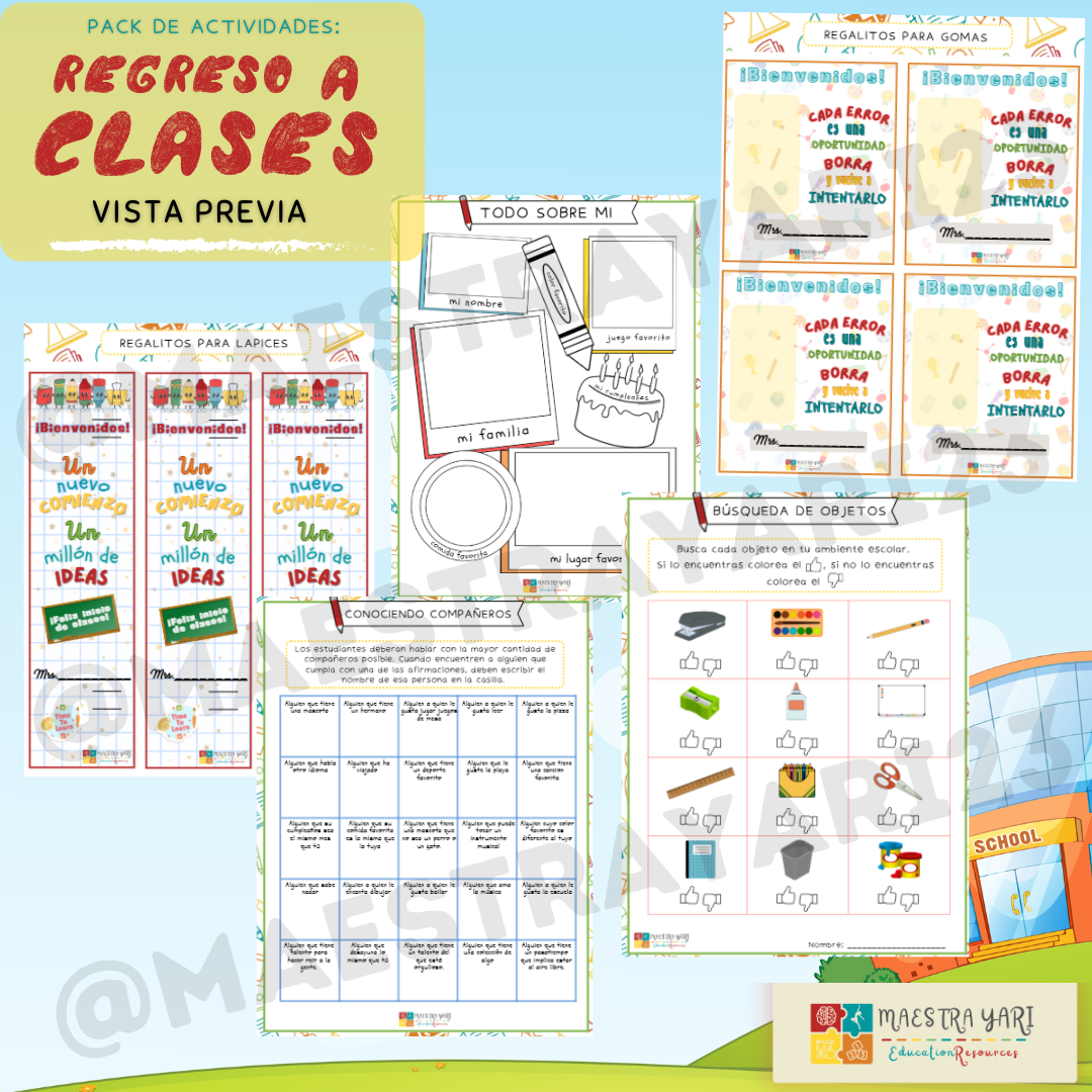 Regreso a Clases: Pack de Actividades